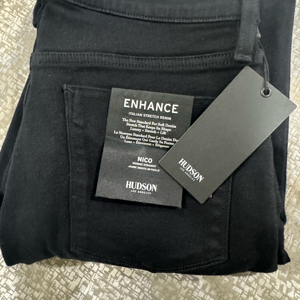 Hudson Black Stretch Denim Jeans